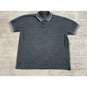 Vigo Shirt Mens‎ Large Gray Short Sleeve Polo Cotton Casual